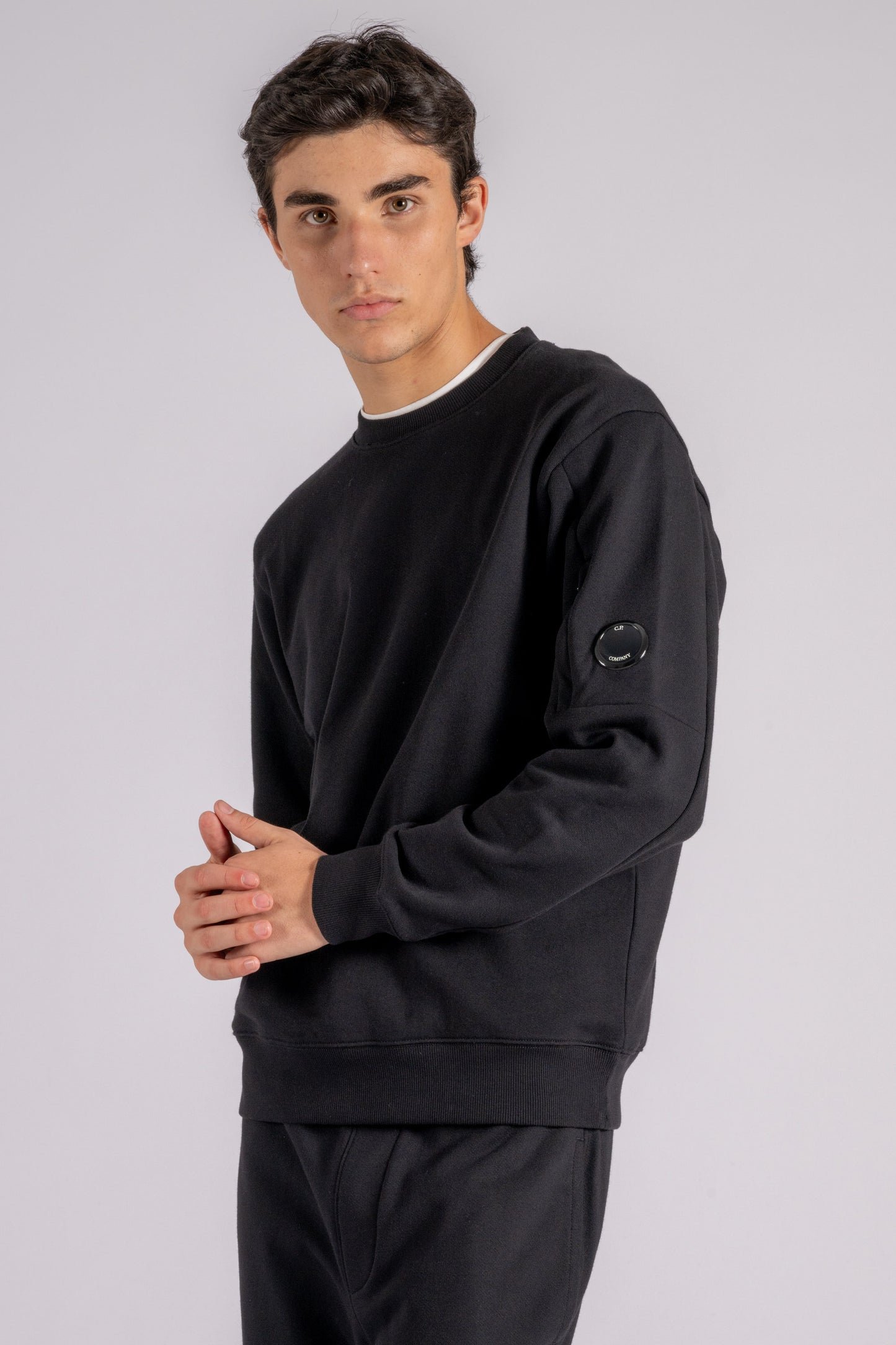  C.p. Company Sweater 100% Cotton Black Nero Uomo - 7