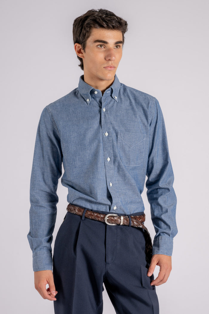 Bolzonella 1934 Camicia blu 100% Cotone