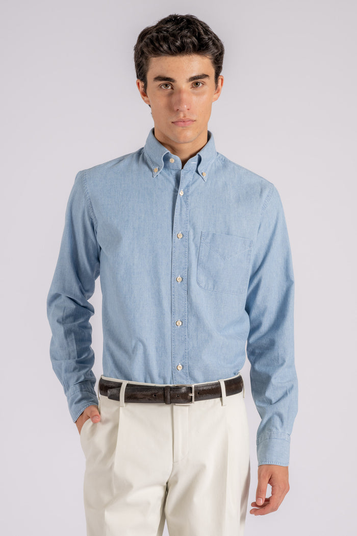 Bolzonella 1934 Camicia blu 100% Cotone