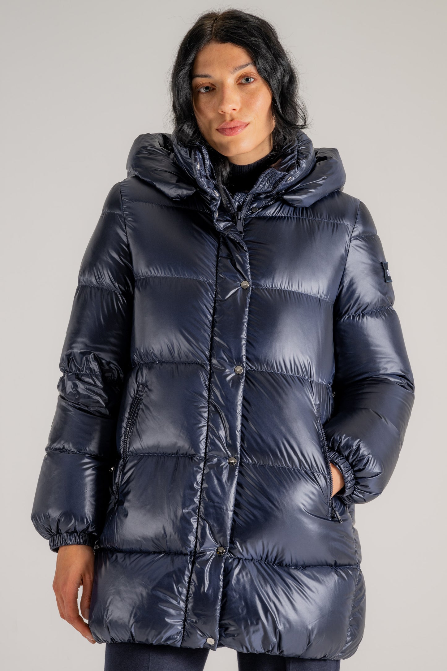  Add Piumino Detachable Hood Blu Blu Donna - 1