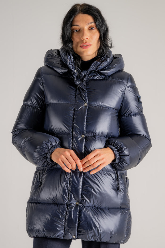  Add Piumino Detachable Hood Blu Blu Donna - 3