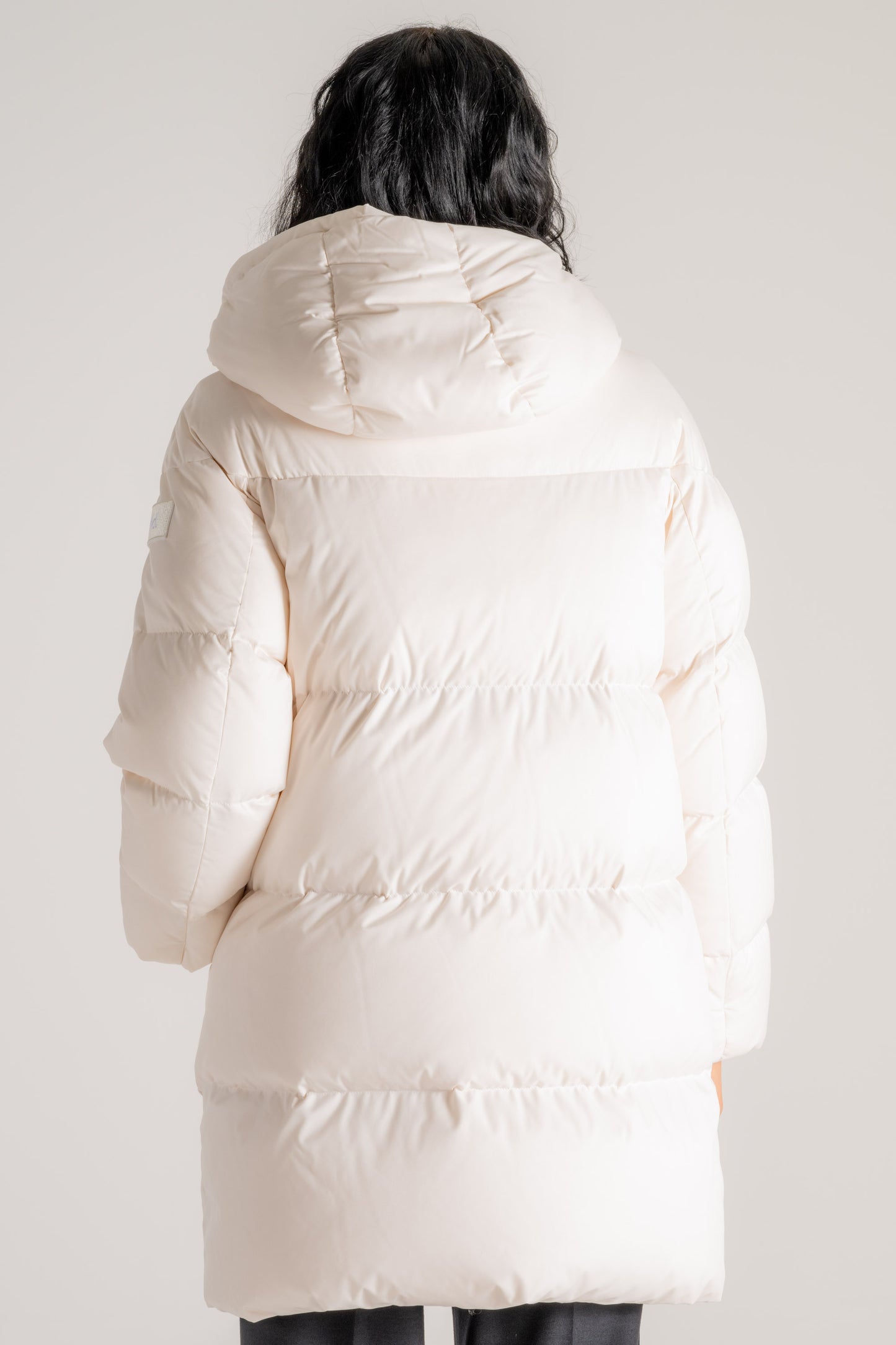  Add Hooded Down Jacket Bianco Donna - 4