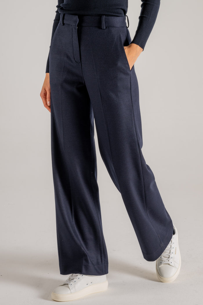  Circolo 1901 Pantalone Lana Blu Blu Donna - 4