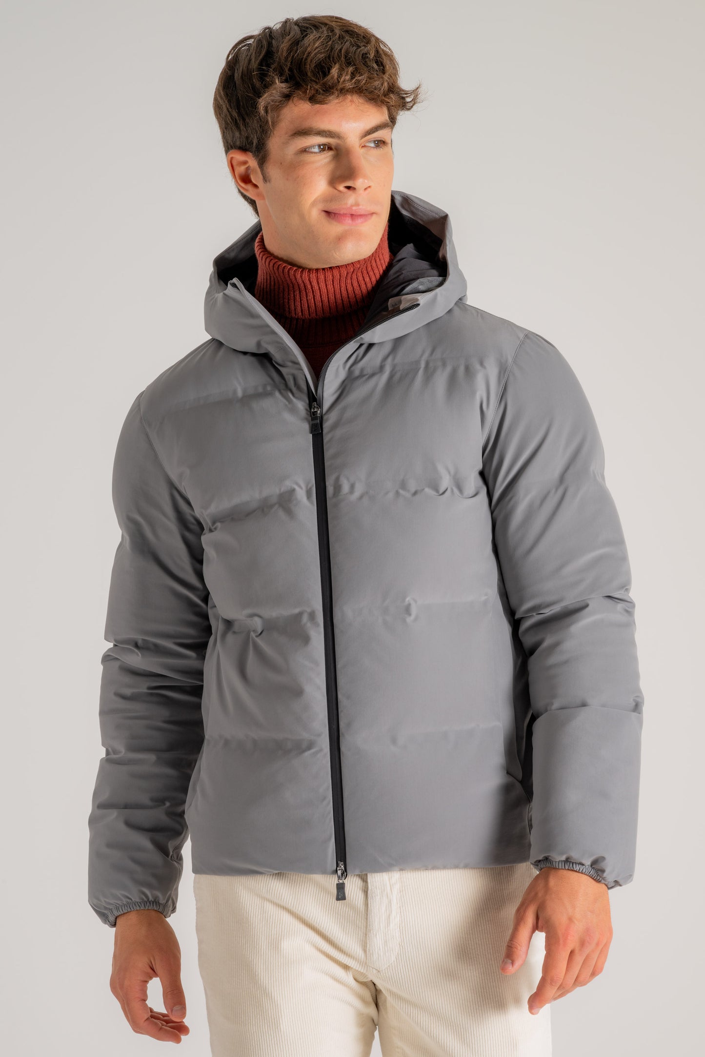  Herno Piumino Bomber New Impact Grigio Grigio Uomo - 1