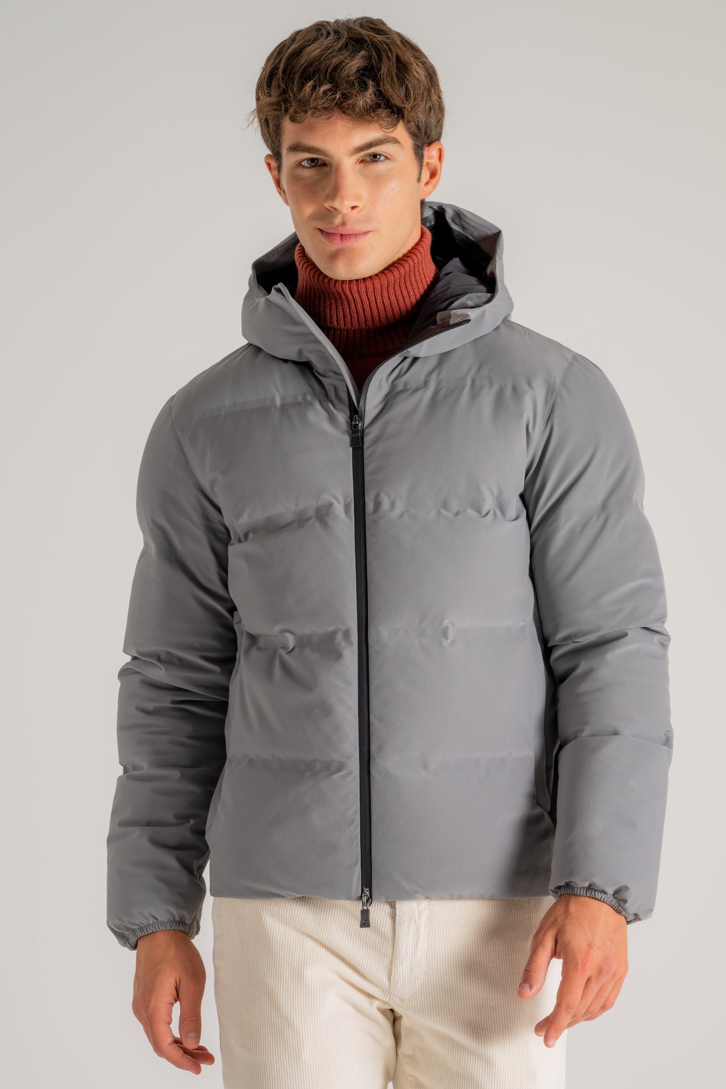  Herno Piumino Bomber New Impact Grigio Grigio Uomo - 2