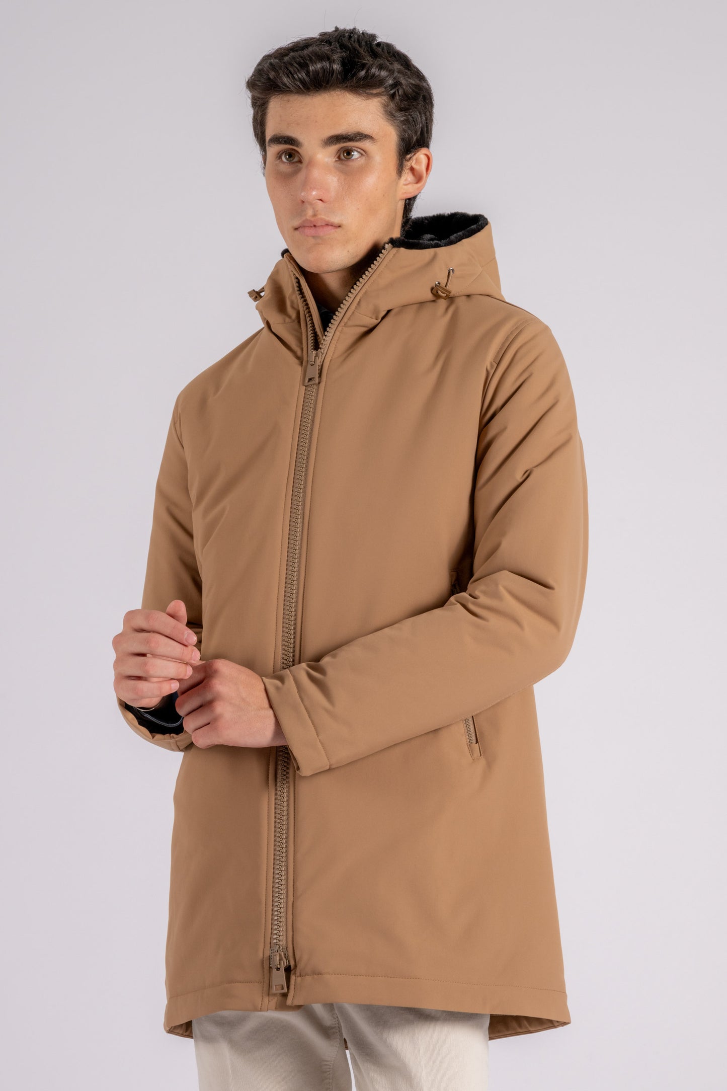  Herno Parka Keystone 100% Polyester Brown Marrone Uomo - 2