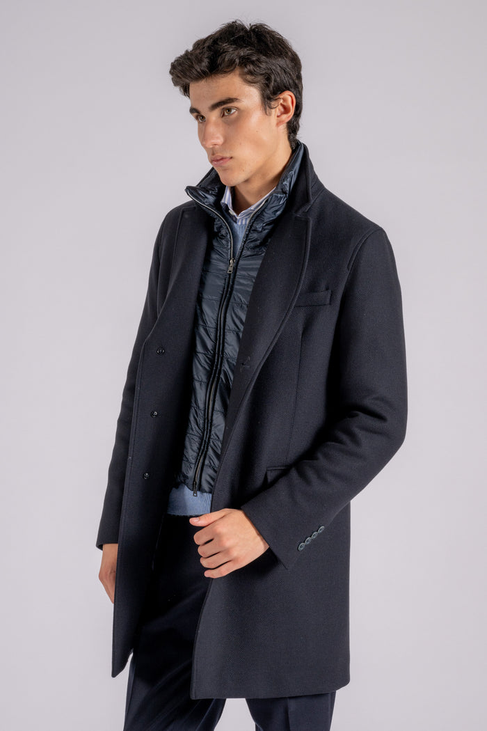 Cappotto Giubbotto Sopra Abito Uomo Cappotto Fay In Misto Lana Con