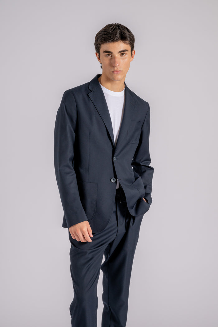  Herno Single-breasted Polyester/viscose Blue Jacket Blu Uomo - 3