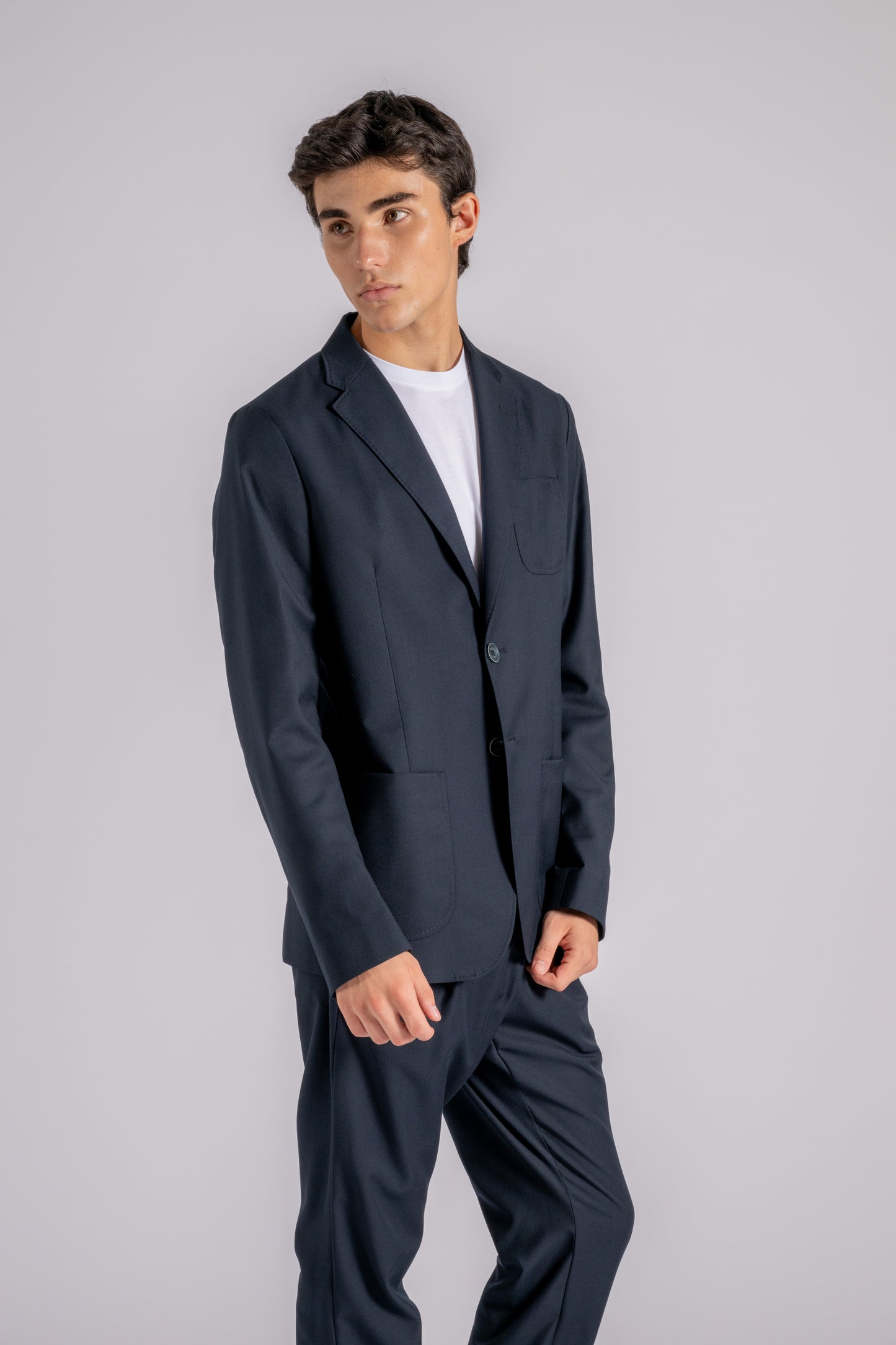  Herno Single-breasted Polyester/viscose Blue Jacket Blu Uomo - 4