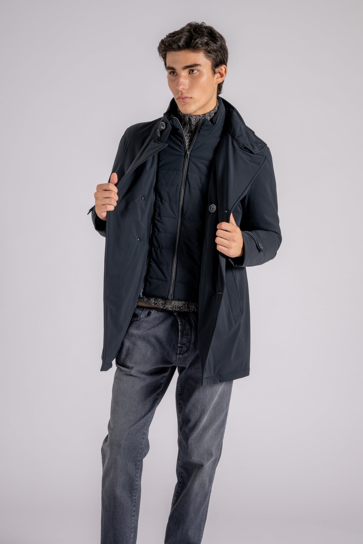  Herno Peacoat Washington Blue Blu Uomo - 1