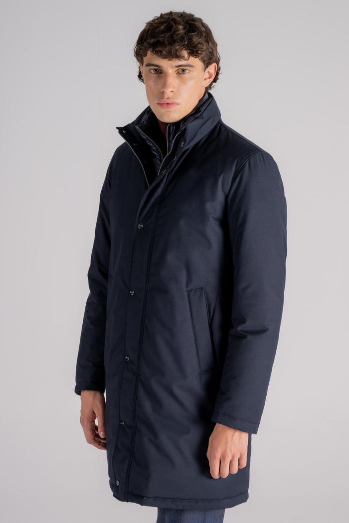  Herno Down Jacket Membrane Polyester/viscose Blue Blu Uomo - 5