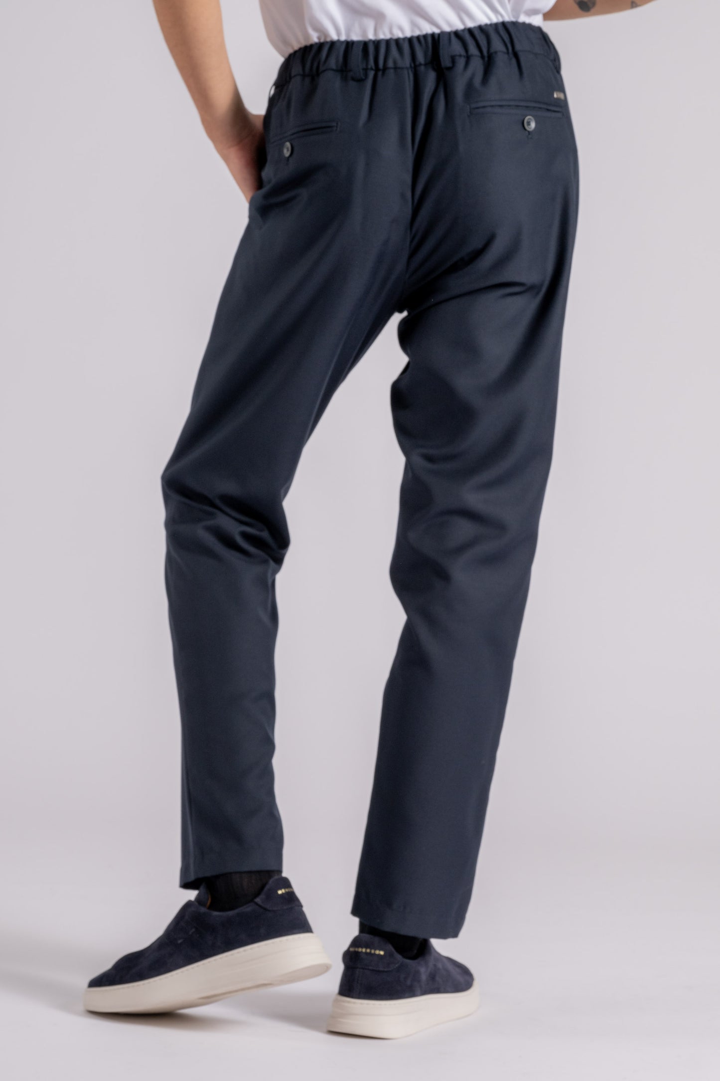  Herno Relaxed Technical Blue Trousers Blu Uomo - 2