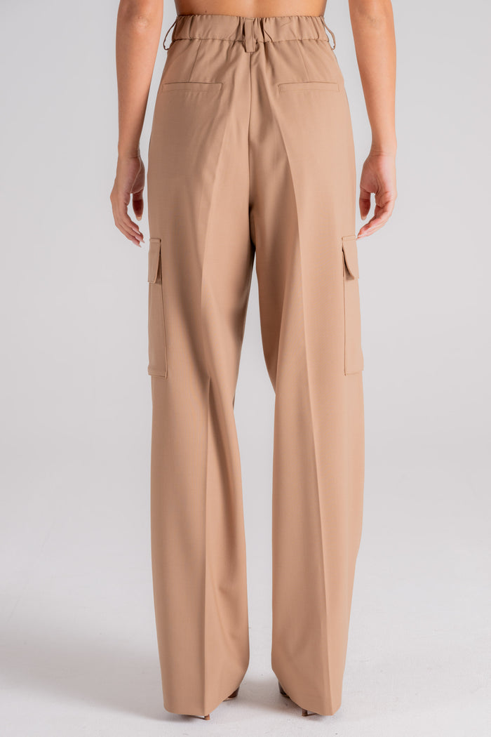  Herno Trousers With Belt Detail Brown Polyester/wool Marrone Donna - 3