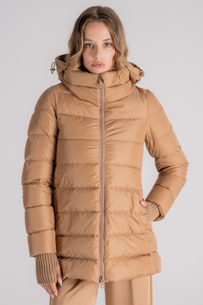 Herno Down Jacket A-Shape Chamonix 100% Polyamide Brown