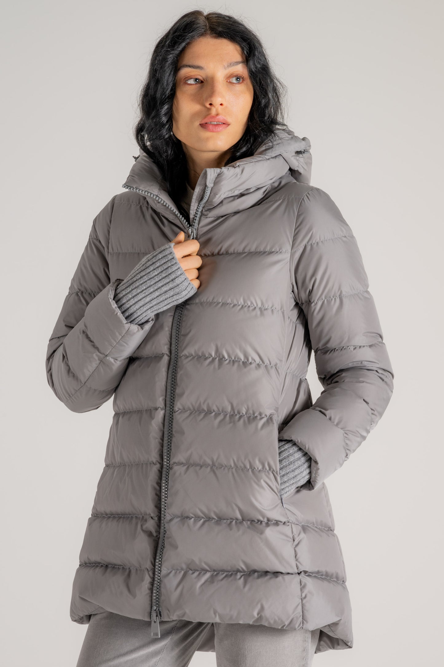  Herno Piumino A-shape Chamonix Grigio Grigio Donna - 2