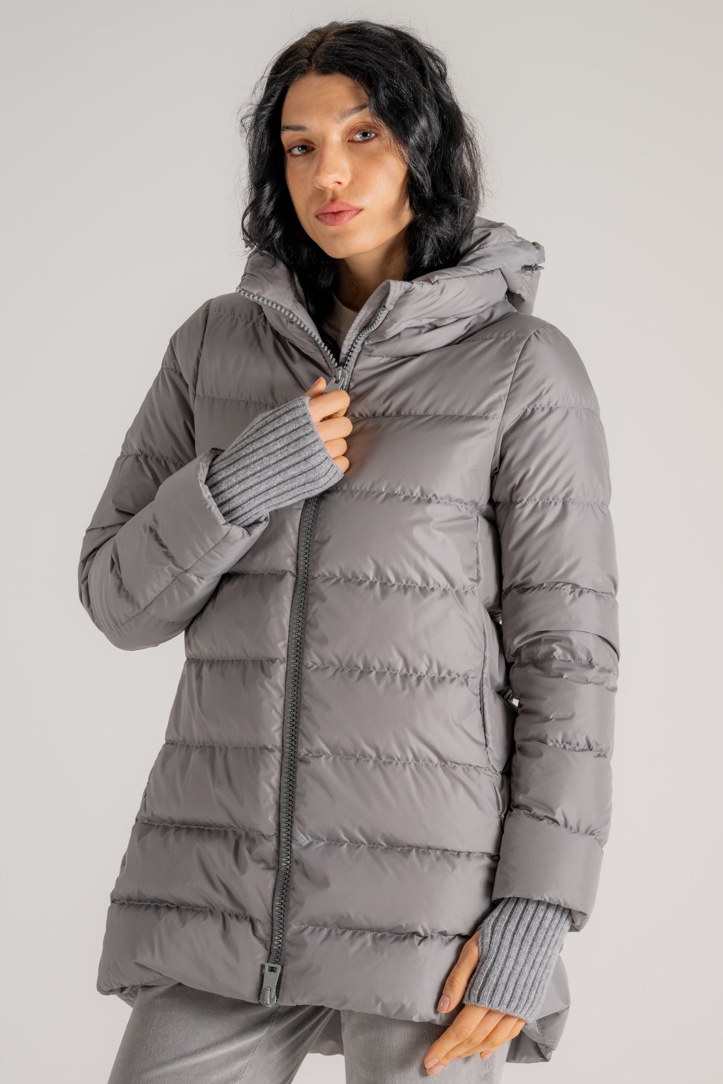  Herno Piumino A-shape Chamonix Grigio Grigio Donna - 3