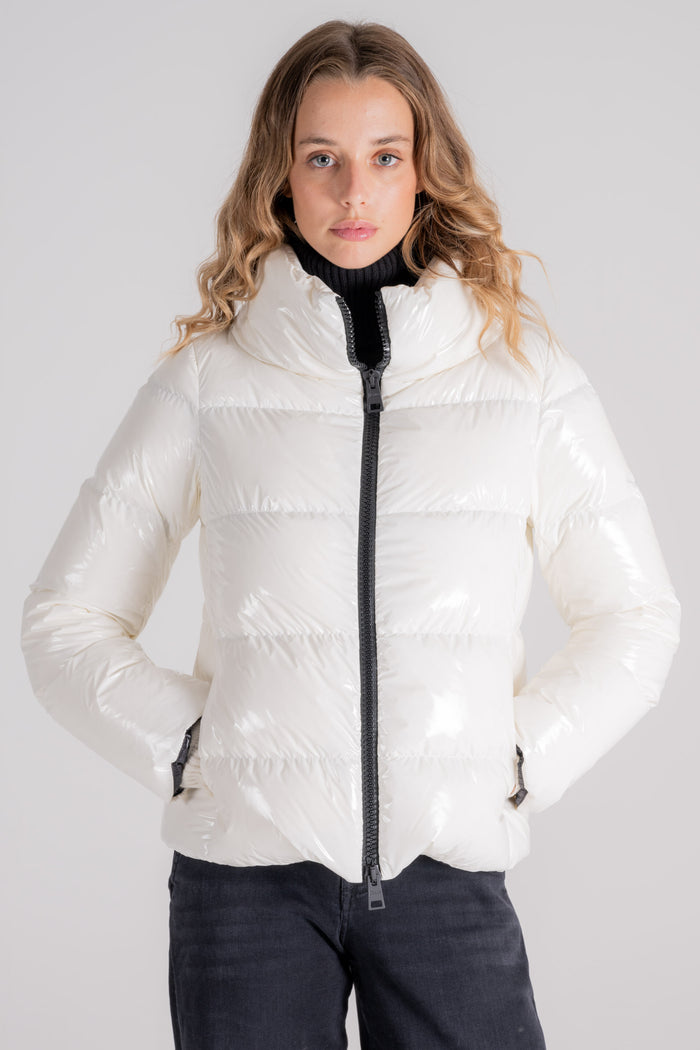 Herno Gloss Cape Puffer Polyamide White