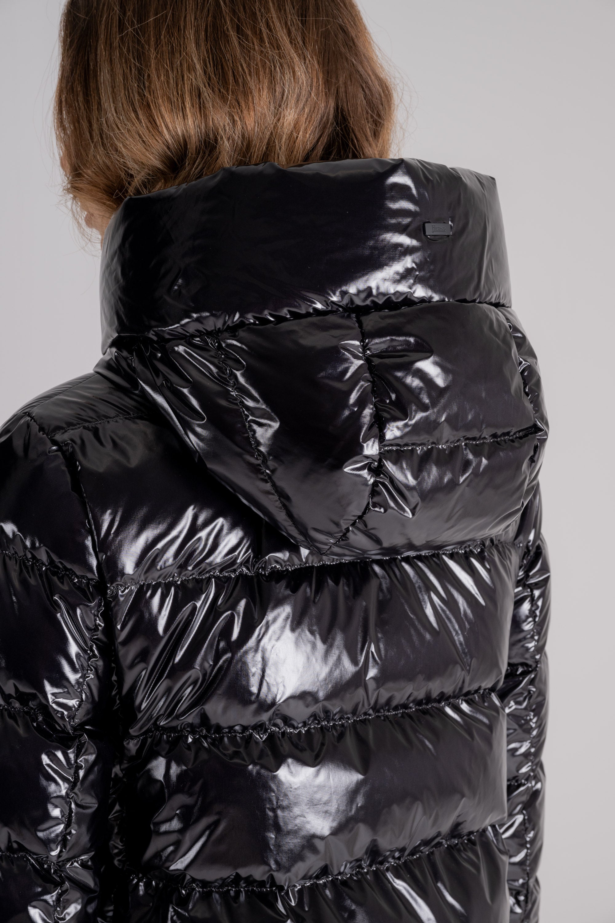 Herno Laminar Down Jacket Black Polyamide Nero 9300 Donna