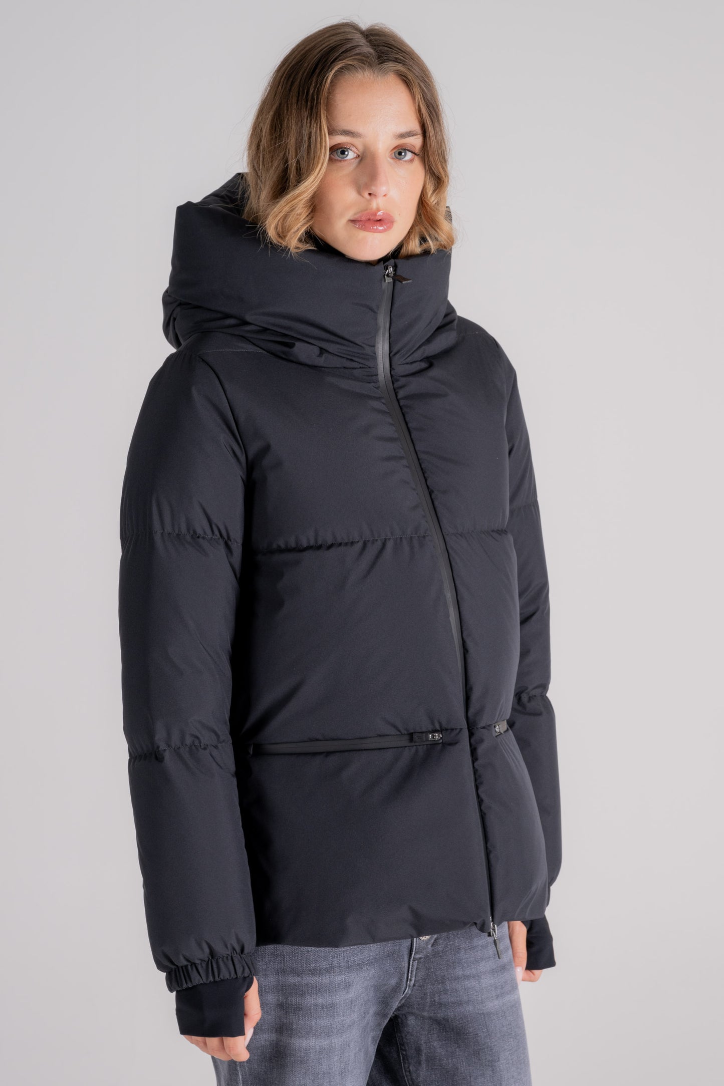  Herno Down Jacket Cappa Windstopper 100% Polyester Black Nero Donna - 2