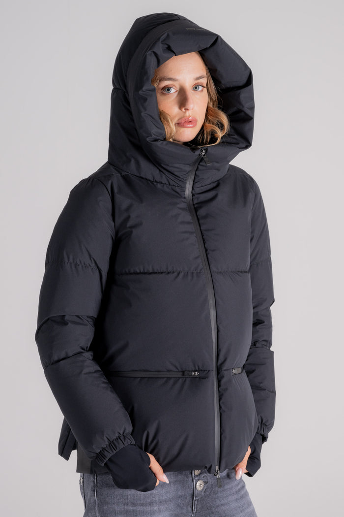  Herno Down Jacket Cappa Windstopper 100% Polyester Black Nero Donna - 3