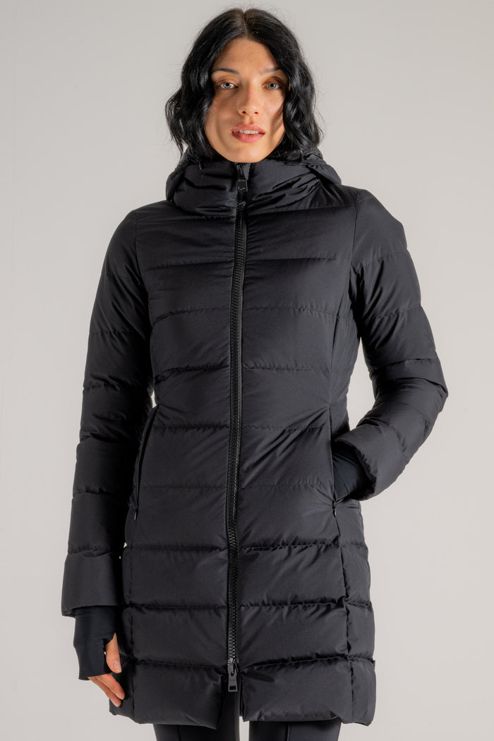  Herno Parka Slim Con Cappuccio Gore Nero Nero Donna - 3