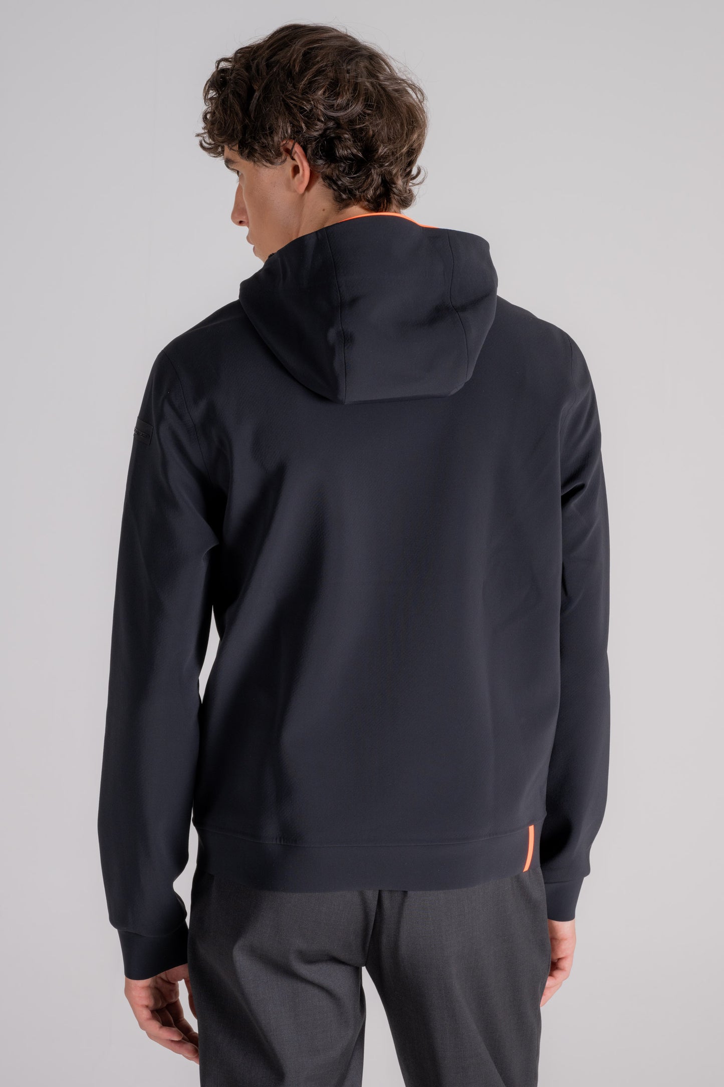  Rrd Fleece Dream Hood Zip Polyester/elastane Black Nero Uomo - 5