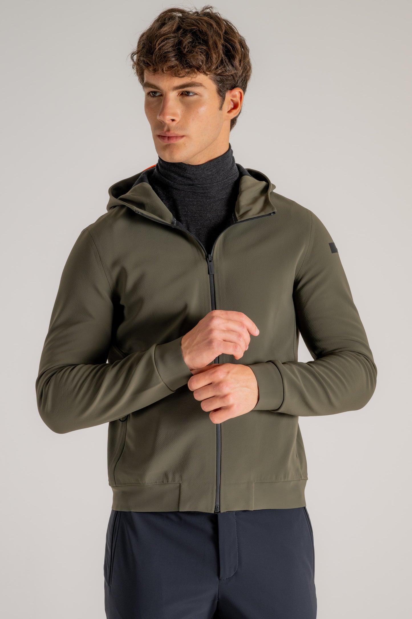  Rrd Dream Hood Zip Fleece Verde Verde Uomo - 1