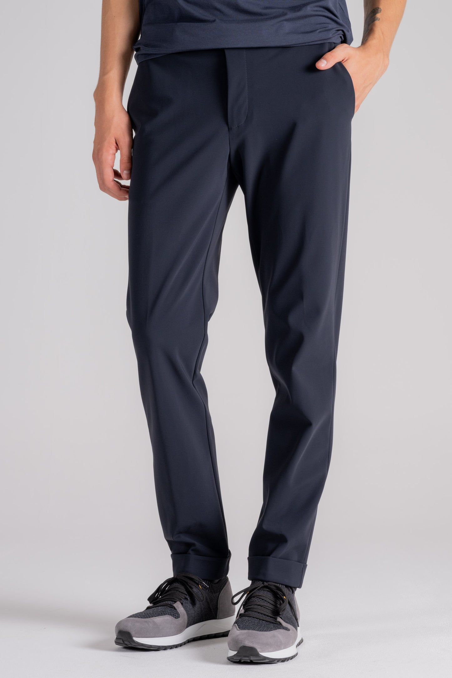  Rrd Chino Winter Trousers Blue In Polyamide/elastane Blu Uomo - 1