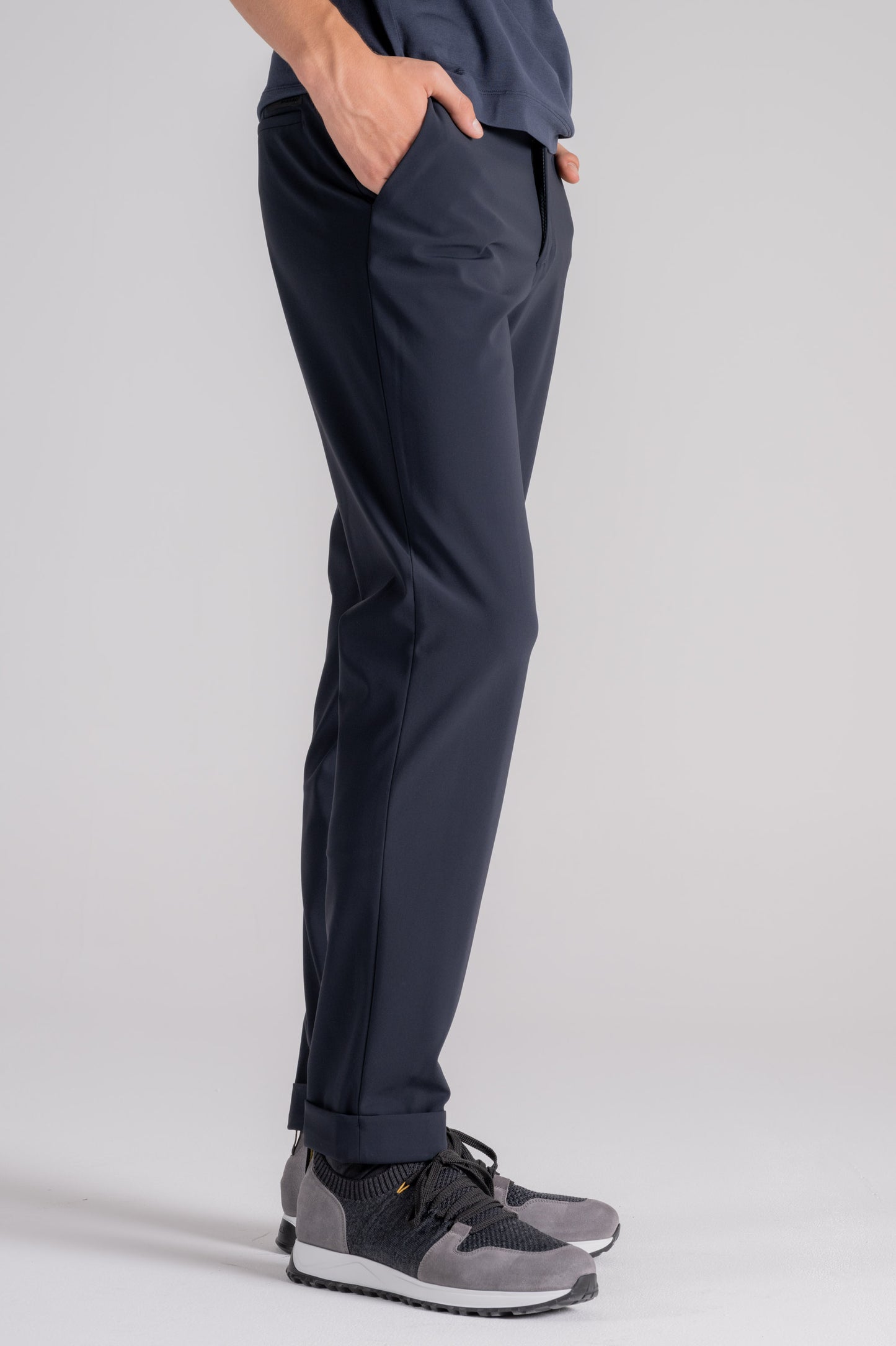  Rrd Chino Winter Trousers Blue In Polyamide/elastane Blu Uomo - 2