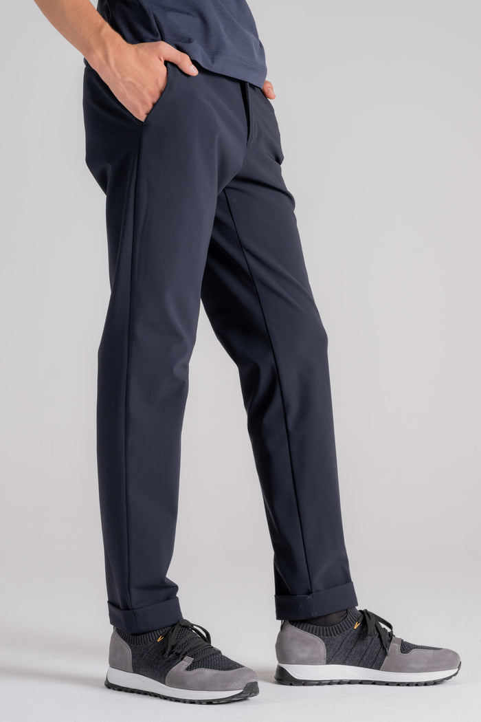  Rrd Chino Winter Trousers Blue In Polyamide/elastane Blu Uomo - 3