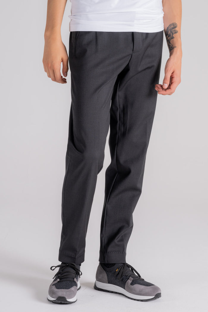 RRD Pantaloni Terzilio Chino Jo in Lana Vergine Elastam Grigio