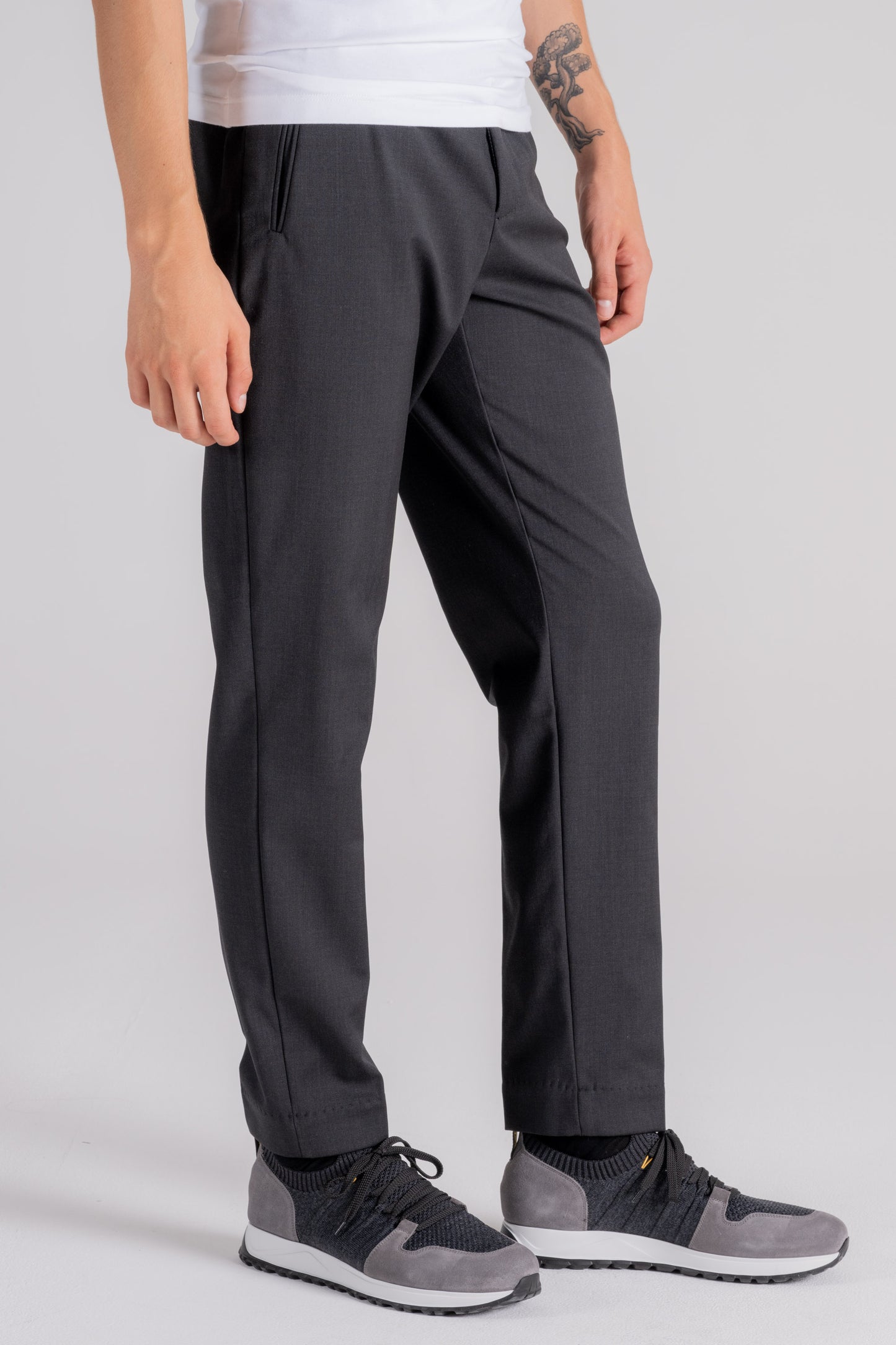  Rrd Terzilio Chino Jo Pants In Virgin Wool Elastane Grey Grigio Uomo - 2