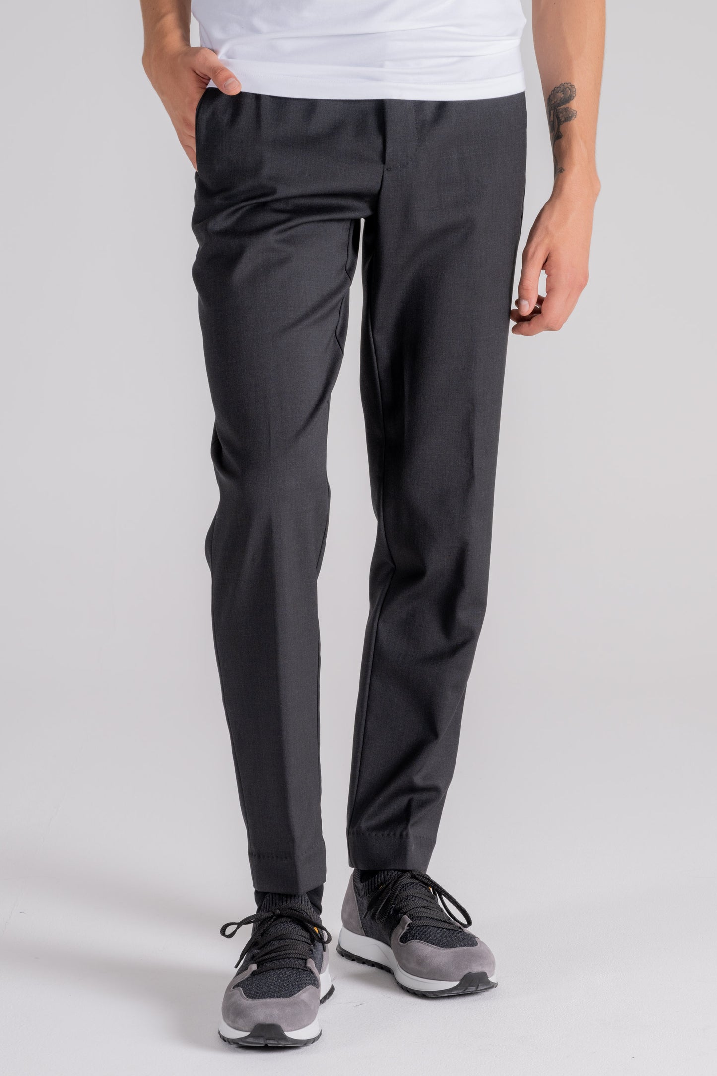  Rrd Terzilio Chino Jo Pants In Virgin Wool Elastane Grey Grigio Uomo - 3