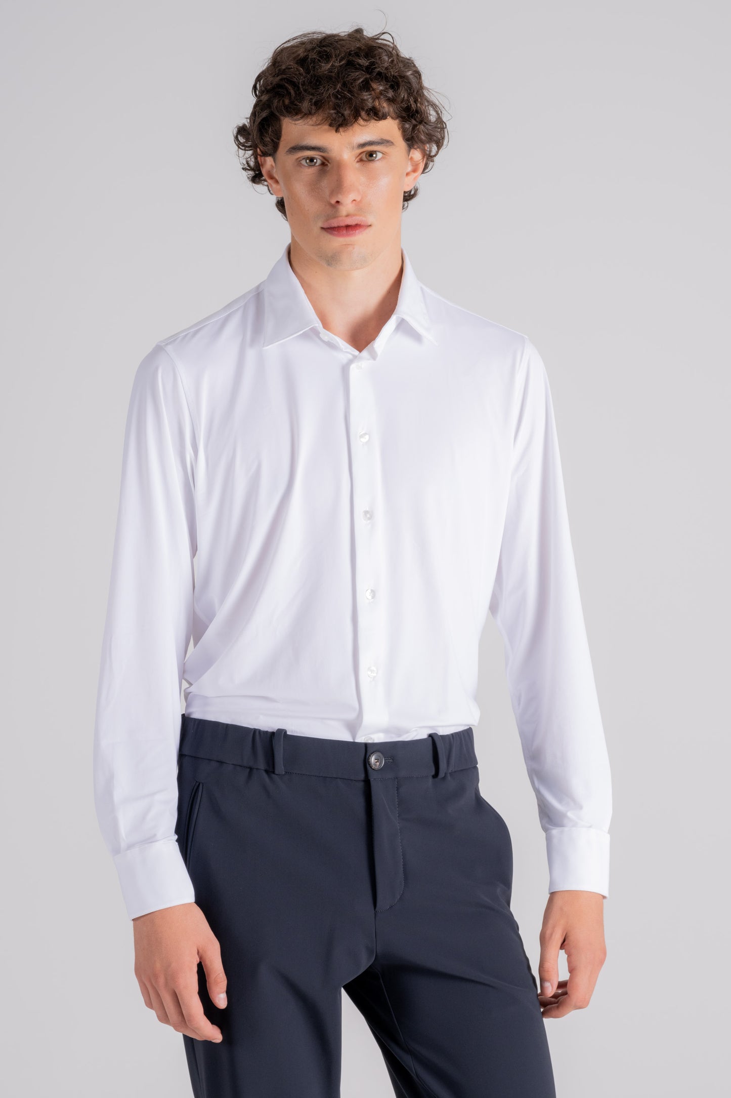  Rrd Stretch Oxford Shirt White Bianco Uomo - 1