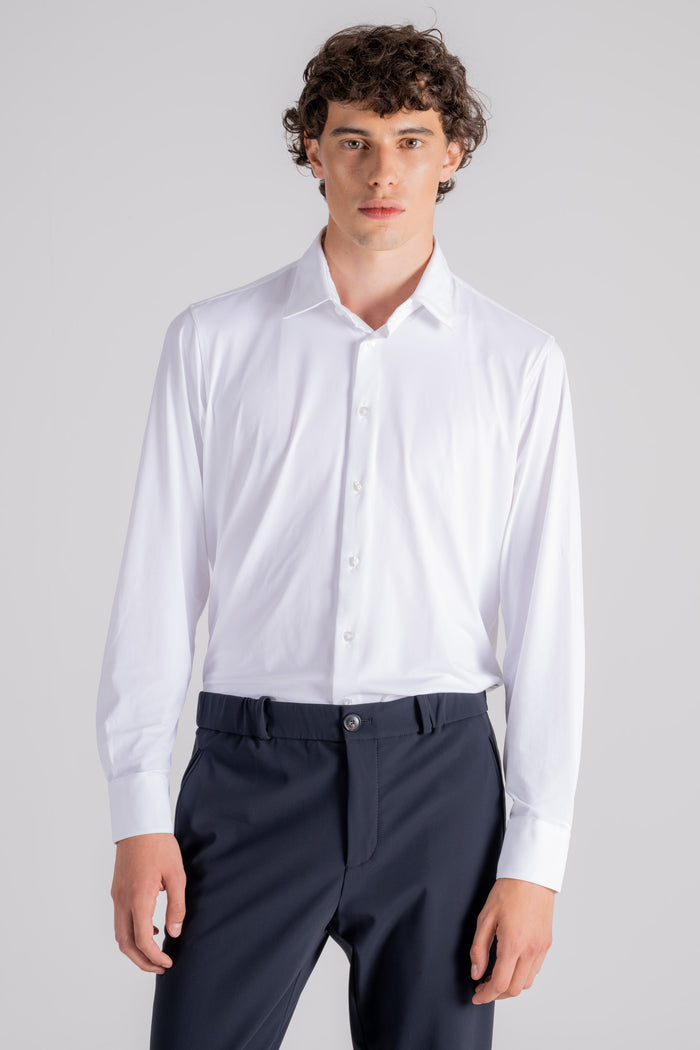 RRD Camicia Oxford Elasticizzata Bianco-2