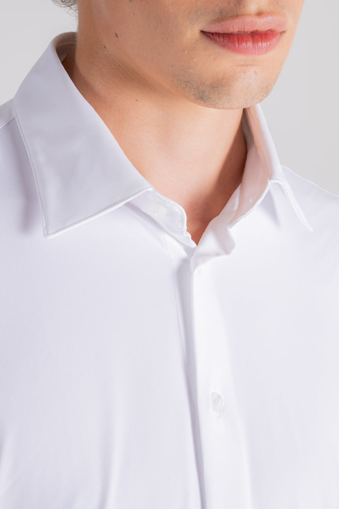  Rrd Stretch Oxford Shirt White Bianco Uomo - 3