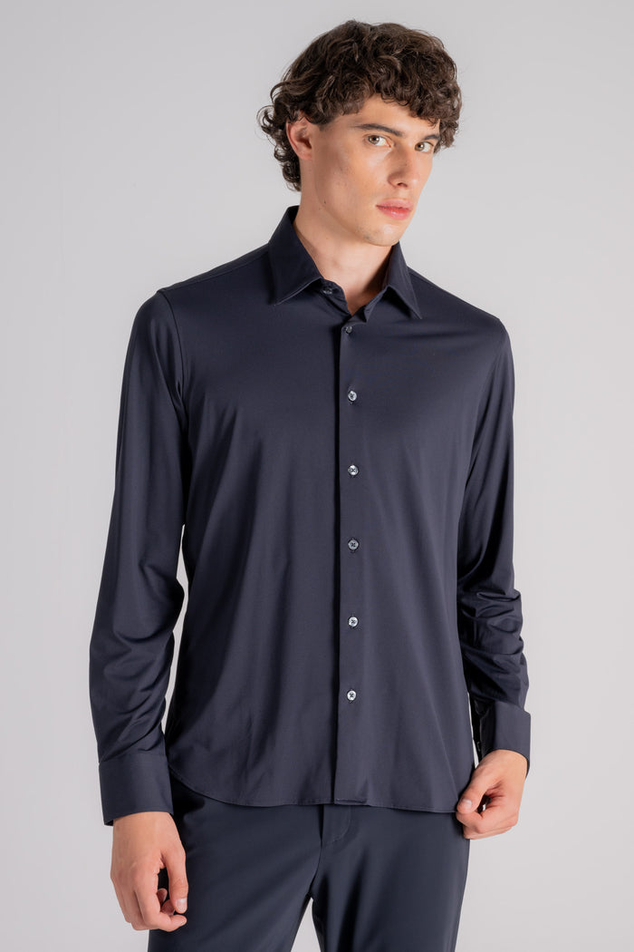 RRD Camicia Oxford in Poliammide/Elastam Blu-2