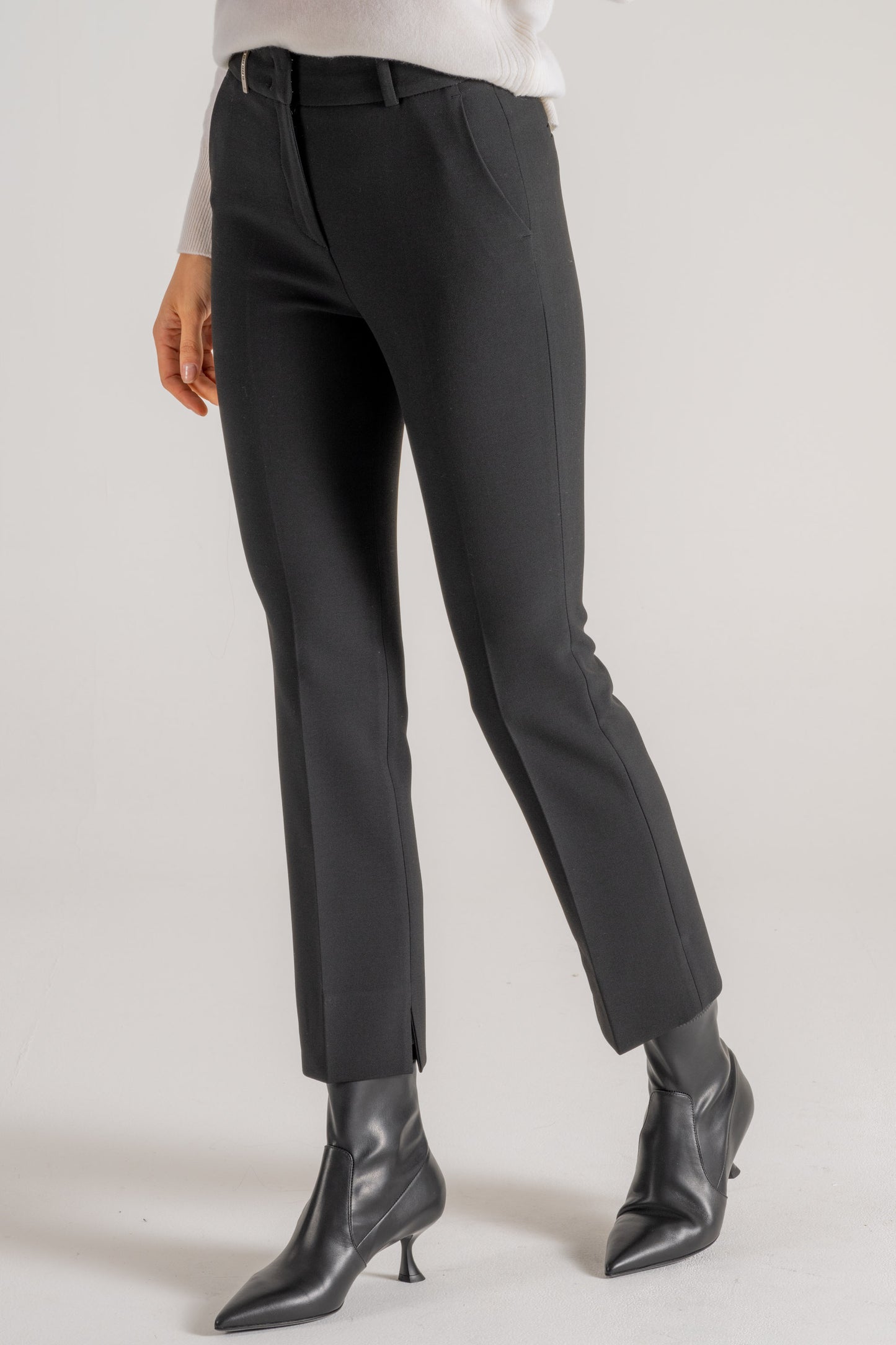  Peserico Pantalone Tela Doppia Nero Nero Donna - 2