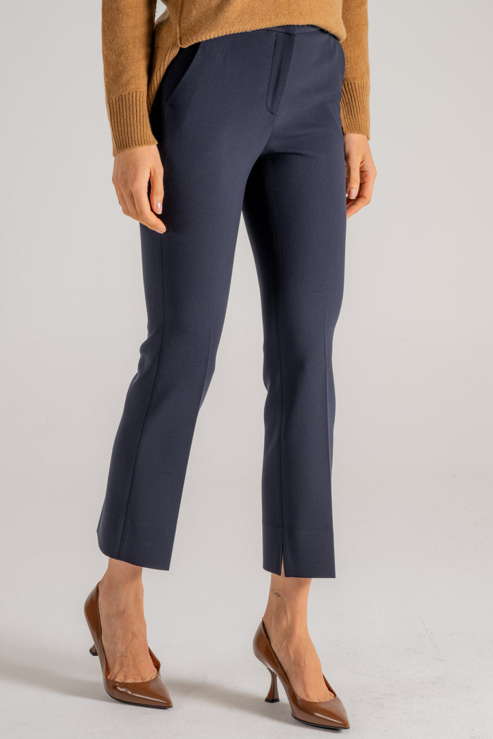  Peserico Pantalone Tela Doppia Blu Blu Donna - 3