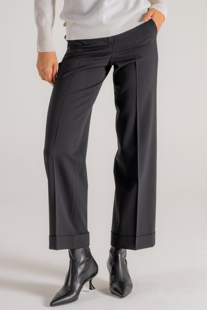  Peserico Pantalone Twill Stretch Nero Nero Donna - 3