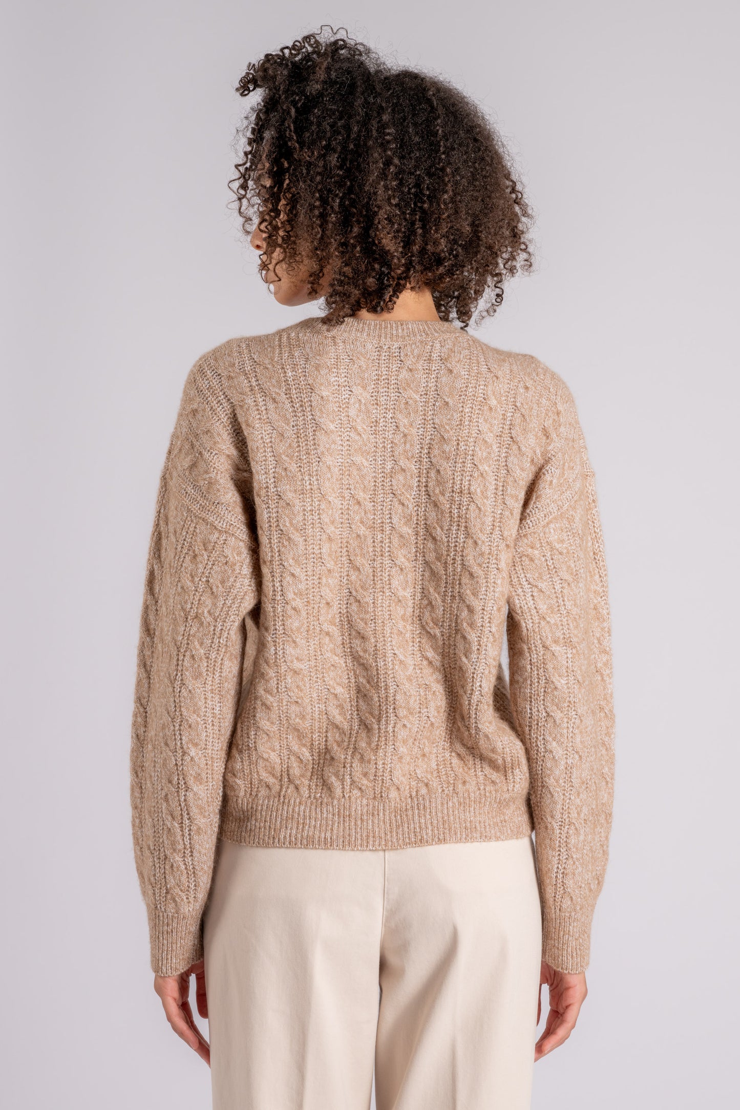  Peserico Maglia In Tricot Lana/alpaca/seta/cachemire Beige Beige Donna - 6