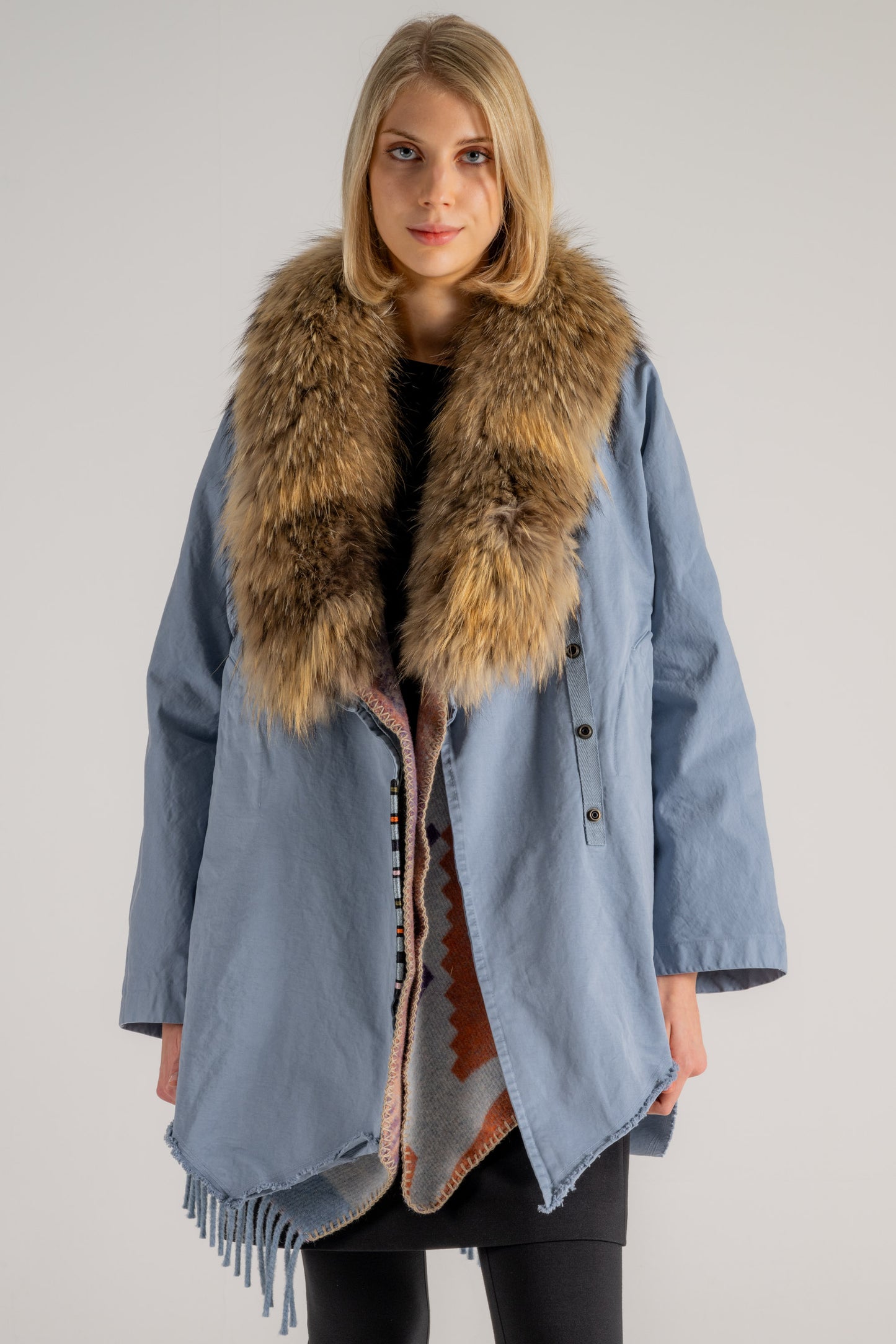  Bazar Deluxe Parka Corto Azzurro Azzurro Donna - 1