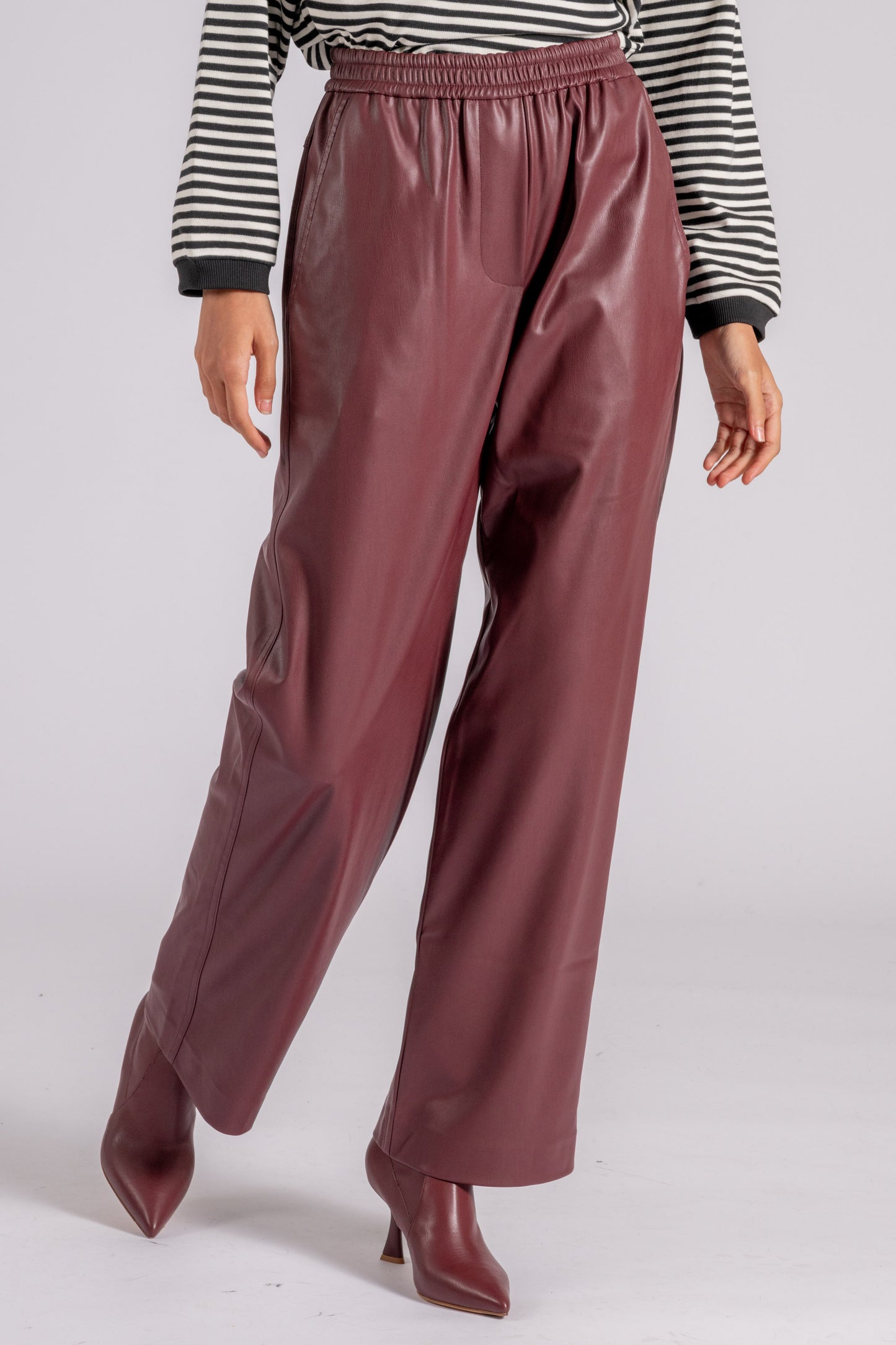  8 Pm Oberlin Trousers In Purple Polyurethane/polyester Viola Donna - 2