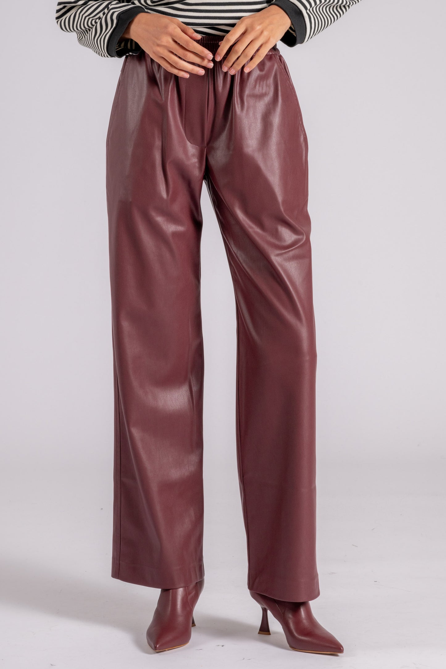  8 Pm Oberlin Trousers In Purple Polyurethane/polyester Viola Donna - 3