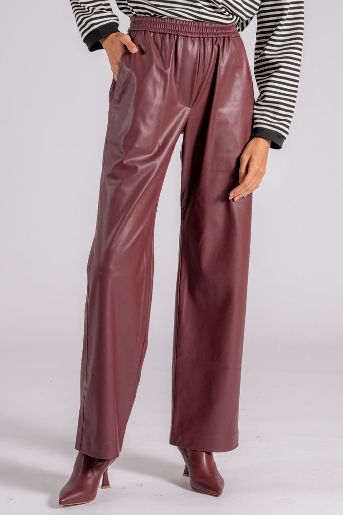  8 Pm Oberlin Trousers In Purple Polyurethane/polyester Viola Donna - 4