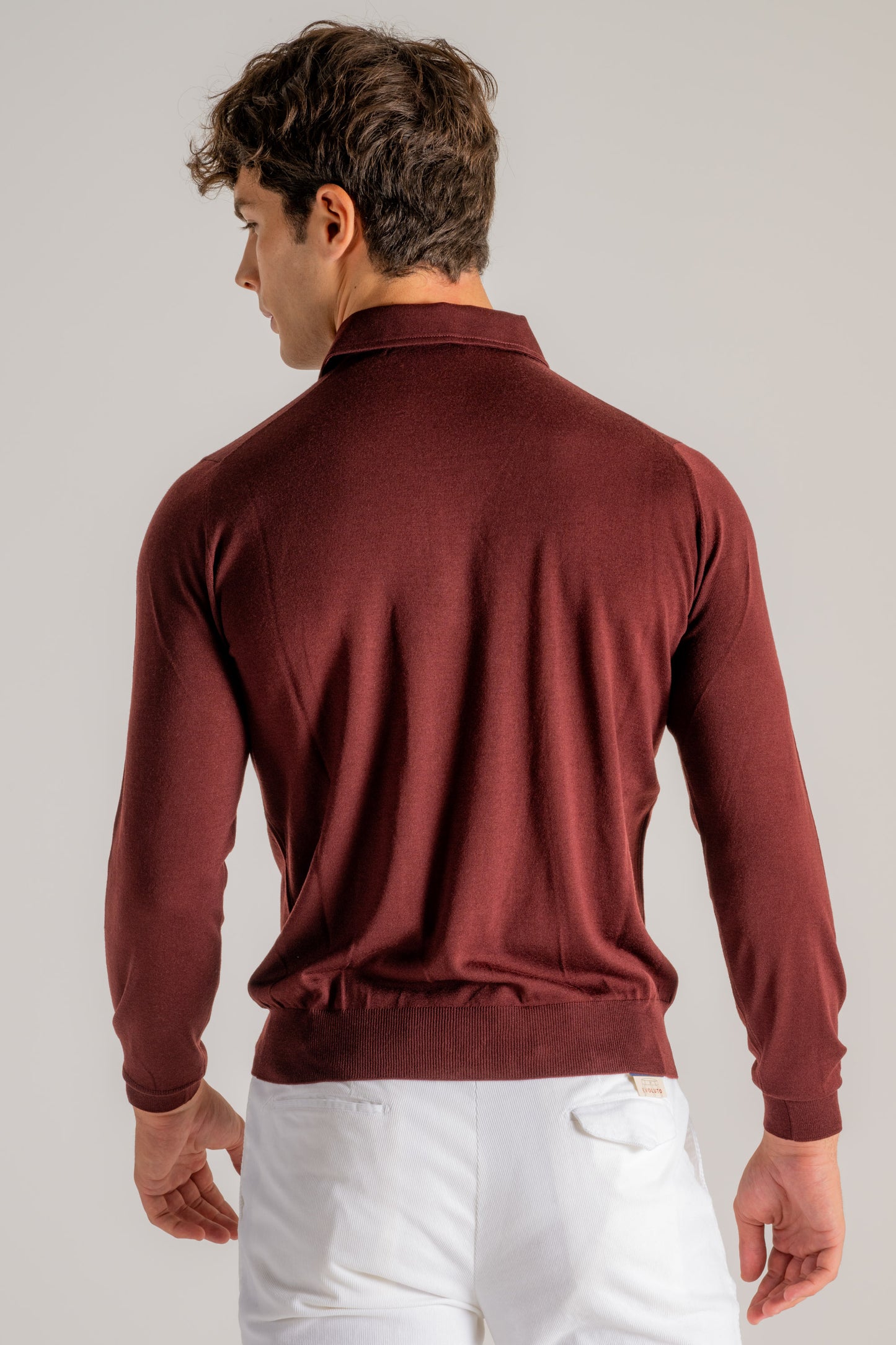  Filippo De Laurentiis Polo Ml Paramontura Rosso Rosso Uomo - 4