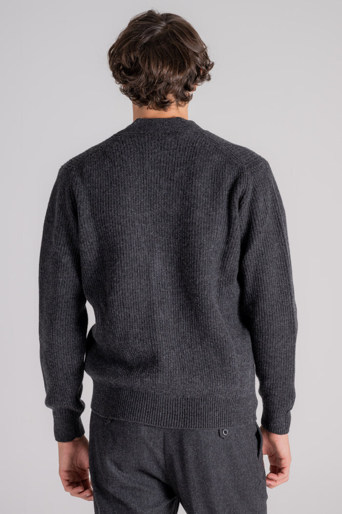  Filippo De Laurentiis Cardigan Maglia Con Bottoni 90% Wv 10% Ws Grigio Grigio Uomo - 5