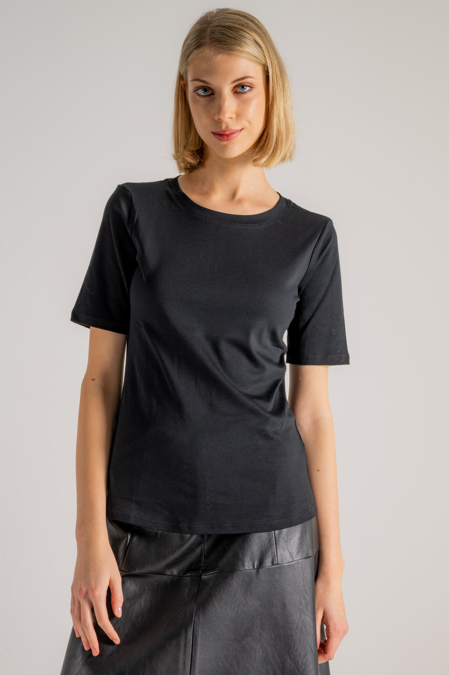  Purotatto Round Neck T-shirt Nero Nero Donna - 1