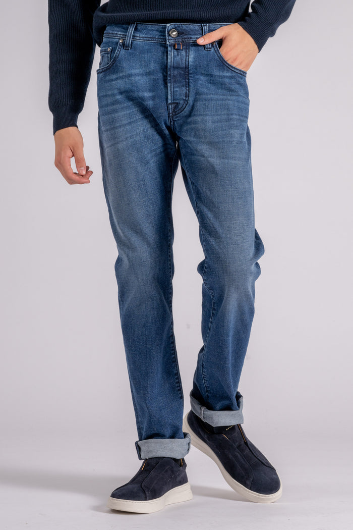  Jacob Cohen Jeans Bard Cotton/elastane Blue Blu Uomo - 3