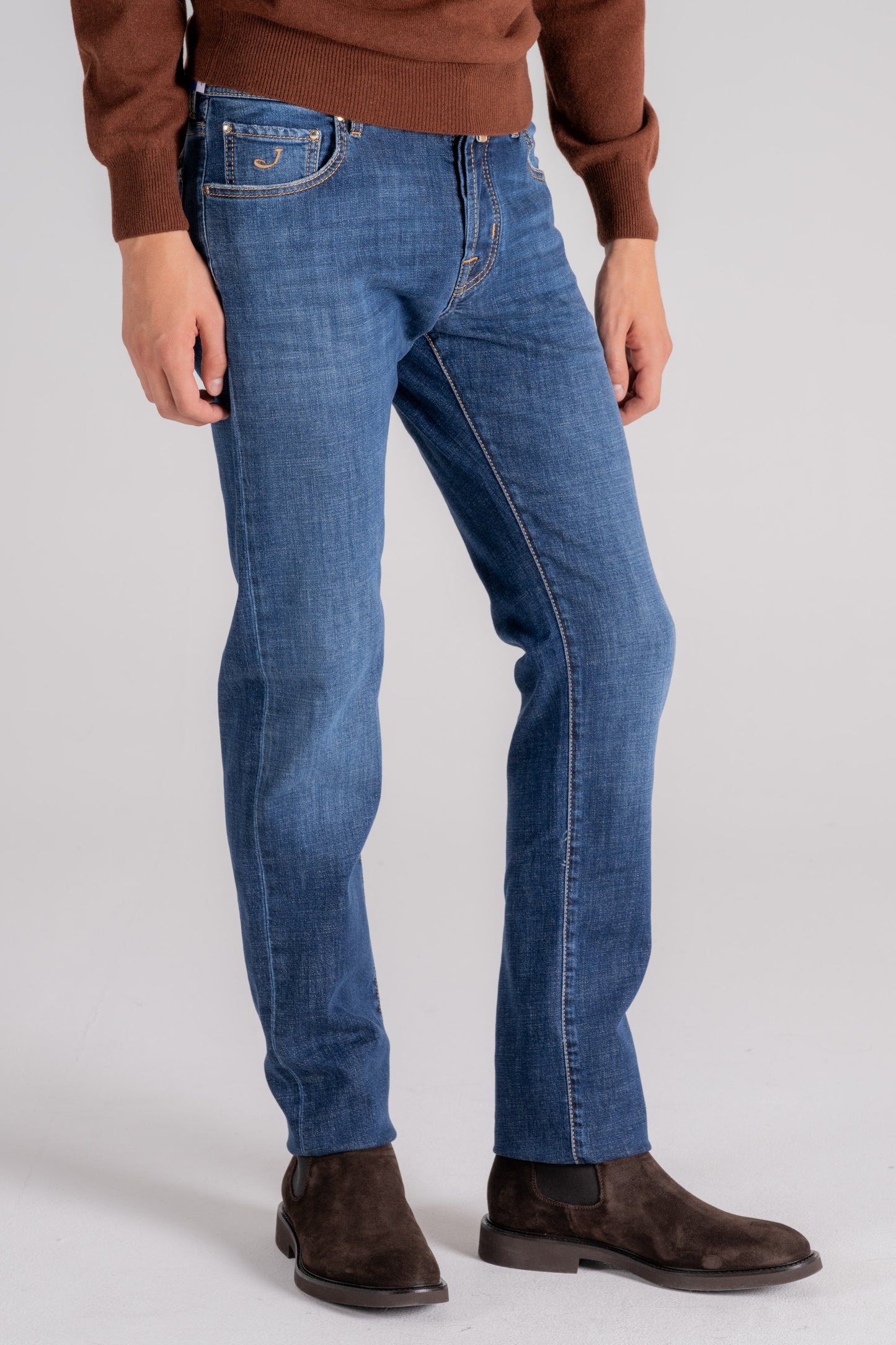  Jacob Cohen Jeans Nick In Cotton/elastane Blue Blu Uomo - 2